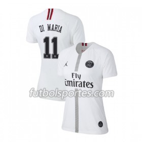 Camisetas Paris Saint Germain Di Maria 11 Jordan Blanco Mujer Tercera Equipacion 2018/2019